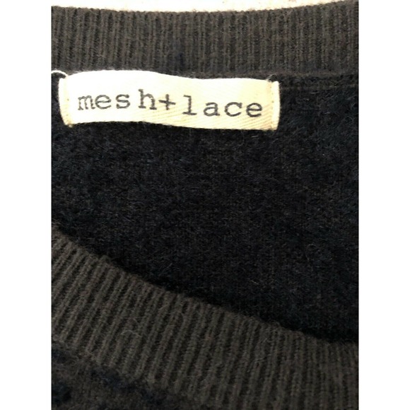 Mesh Lace Olive/black Animal Print Sweater - Picture 7 of 8